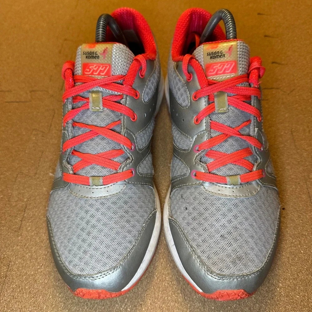 New Balance 577 Susan G. Komen Womens Training Shoes Grey Pink WX577KM Size 9.5